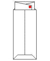 和封筒(三つ折り)の折り方 手順4